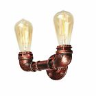 Vintage Industrial Wall Lamp Rustic Water Pipe Steampunk LED Wall Light Fittings