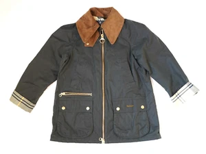 $450 | BARBOUR GUNNERSIDE TARTAN GREEN WOMENS SIZE 10 WAXED COTTON USA 6 - Picture 1 of 19