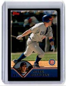 2003 Topps Black Mark Bellhorn 32/52 Chicago Cubs #412