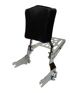 Detachable Sissy Bar/Backrest With Luggage Rack for 1997-2008 Harley Touring - Picture 1 of 10