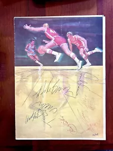 Washington Redskins 1973 Roster Autographs Charity BB game Stonewall Jackson HS - Picture 1 of 10