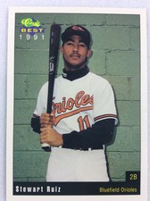 1991 Bluefield Orioles-Classic BEST Minor League Baseball Card-Stewart Ruiz