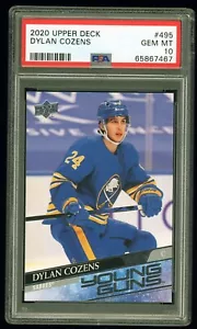 2020/21 UD Young Guns Dylan Cozens #495 PSA 10 GEM MINT! - Picture 1 of 2