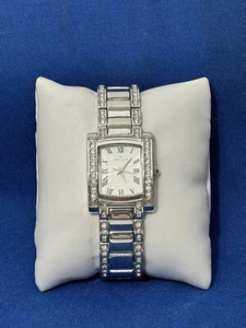 Anne Klein Ladies Wristwatch Swarovski Crystals New Battery - Picture 1 of 6