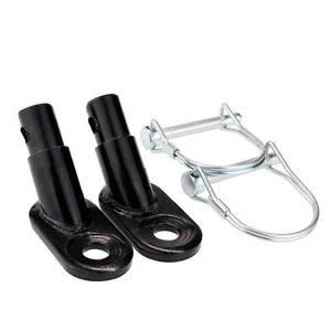 Bike Trailer Hitch Connector Cycling Adapter Accessories 2 Pack Black - Picture 1 of 7