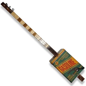 Tin can Gasoline  Mancina left handed    cigar box guitar Matteacci's  - Picture 1 of 4