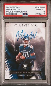 2022 Origins Malik Willis Rookie Autographs - PSA 10 - Picture 1 of 2