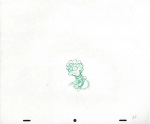 The Simpsons Lisa Simpson Headband (10) Original Production Drawing Animation UF - Picture 1 of 1