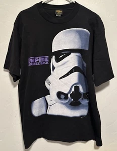 T-shirt vintage anni 90 Star Wars Empire Strikes Back Stormtrooper taglia large - Foto 1 di 7