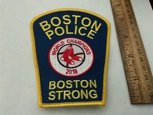 Boston Strong Boston Police Massachusetts 2018 World Champs Collector patch new - Picture 1 of 1