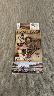 Cleveland Indians Game Face 1993 Last Series Limited Edition, ticket, & postcard - Image 1 of 2