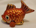 Lehmann LOLO #911 Tin Litho Koi Red Fish Friction Toy W. Germany Works Vintage