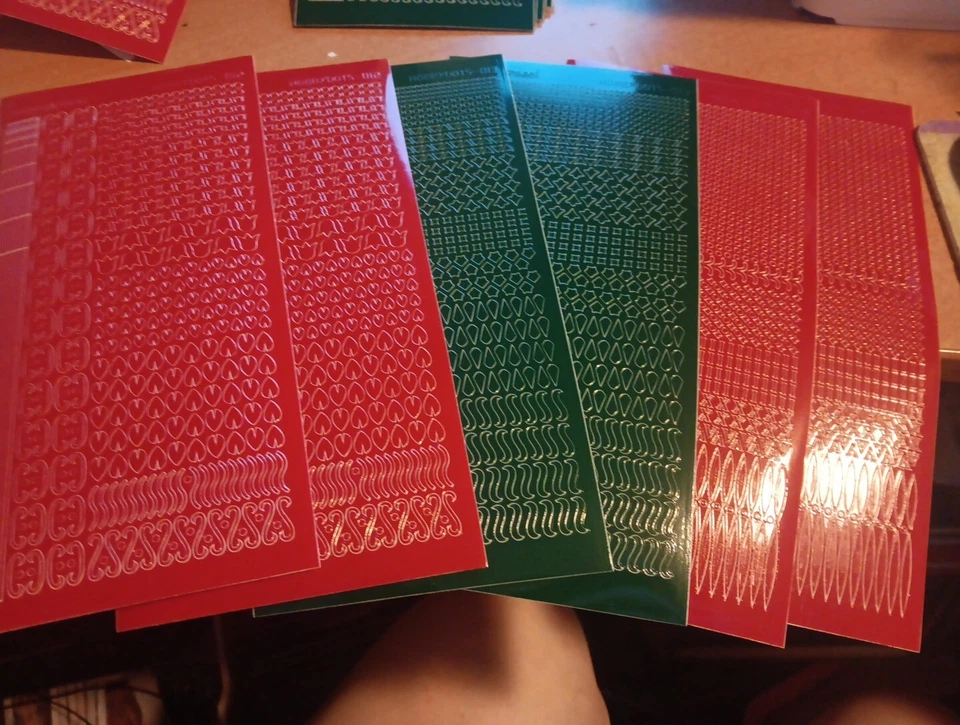 6X ADESIVI HOBBYDOTS PER SCRAPBOOKING/JOURNALS NUOVI (HD08) - Immagine 1 di 1