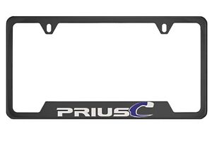 Black Chrome License Plate Frame for Toyota PriusC, Prius C