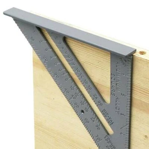 Imperial Inch Length Triangle Ruler 90 Degree Square Thick Triangular Ruler 9L - Picture 1 of 12