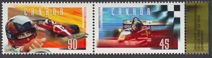 Canada - #1648a Gilles Villeneuve Se-Tenant Pair From Souvenir Sheet - MNH - Picture 1 of 1