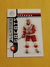 2001-02 UPPER DECK SP AUTHENTIC #97 STEVE YZERMAN #/3500 ALL-TIME GREATS 