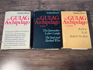 Vintage DER GULAG ARCHIPEL Solschheinizsyn HARDCOVER Erstausgabe 3 Buch Set - Bild 1 von 13