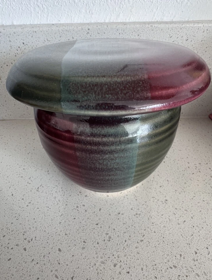 Pottery Butter Keeper Butter Bell Signed - Image 1 of 4