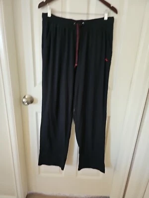 Tommy Bahama Men Sleepwear Large Black Lounge Pants Pockets Straight Leg - Image 1 of 4