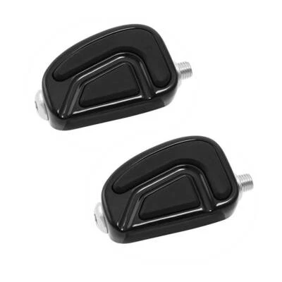 2x Clavijas de cambio negras aptas para Harley Touring Softail Fatboy Heritage Road Glide Foto 1 de 4
