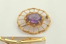 Amethyst Yellow Gold Vintage & Antique Jewellery 9ct Metal Purity