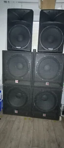Audio Zenit PA-Anlage mit 4x CDW 18 Bässen und BST Hochtönern, inkl. Amp-Rack - Bild 1 von 4