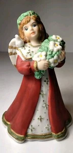Weihnachtsengelmelodien von Schmid handbemalt 1995 Musik selten funktioniert 6" hoch - Bild 1 von 11