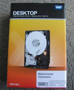 WD Mainstream 500 GB Internal Drive 7200 RPM SATA 6Gb/s WDBH2D5000ENC-NRSN - Afbeelding 1 van 6