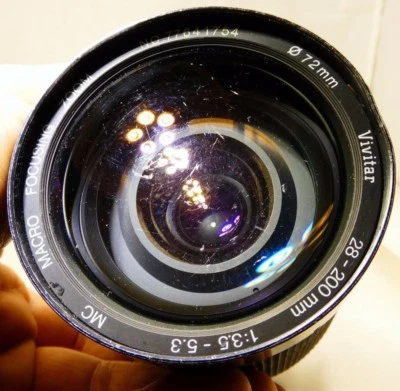 Vivitar 28-200mm F3.5-5.3 Manual Focus Lens For Pentax KA KR AS IS PARTS REPAIR - Image 1 of 4