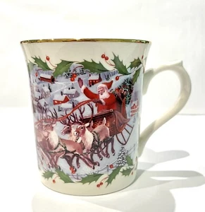 Lenox Santa Holiday Journey On Comet On Cupid Mug Coffee Cup Christmas - Picture 1 of 7