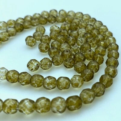 Cuentas de vidrio checo Picasso verde kiwi (6 mm) (GCG80) Foto 1 de 4