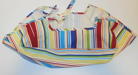Longaberger Blue Ribbon Pie Basket Liner ONLY Sunny Day Stripe New 2310231 Cover