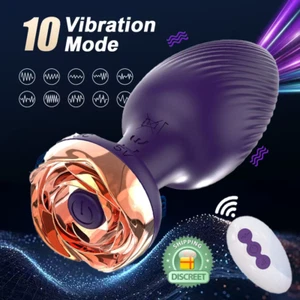 Remote Anal Plug Butt Vibrator Prostate Massager Vibe Training Sex Toy for Women - Picture 1 of 15