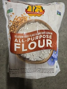 Premium Gold Gluten Free Flax & ancient grain All purpose Flour 5lb Bag - Picture 1 of 3