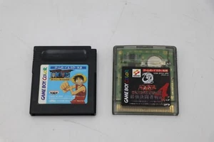 2x JP Gameboy Color Games ONE PIECE Yume No Luffy & Yu Gi Oh Duel Monsters 4 - Imagen 1 de 6