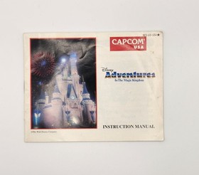 Disney Adventures in the Magic Kingdom Nintendo NES Instruction Manual ONLY