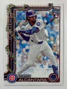 Buy 2 Get 1 Free 2025 Topps Holiday Base #H109 Kevin Alcántara RC Chicago Cubs - Bild 1 von 3