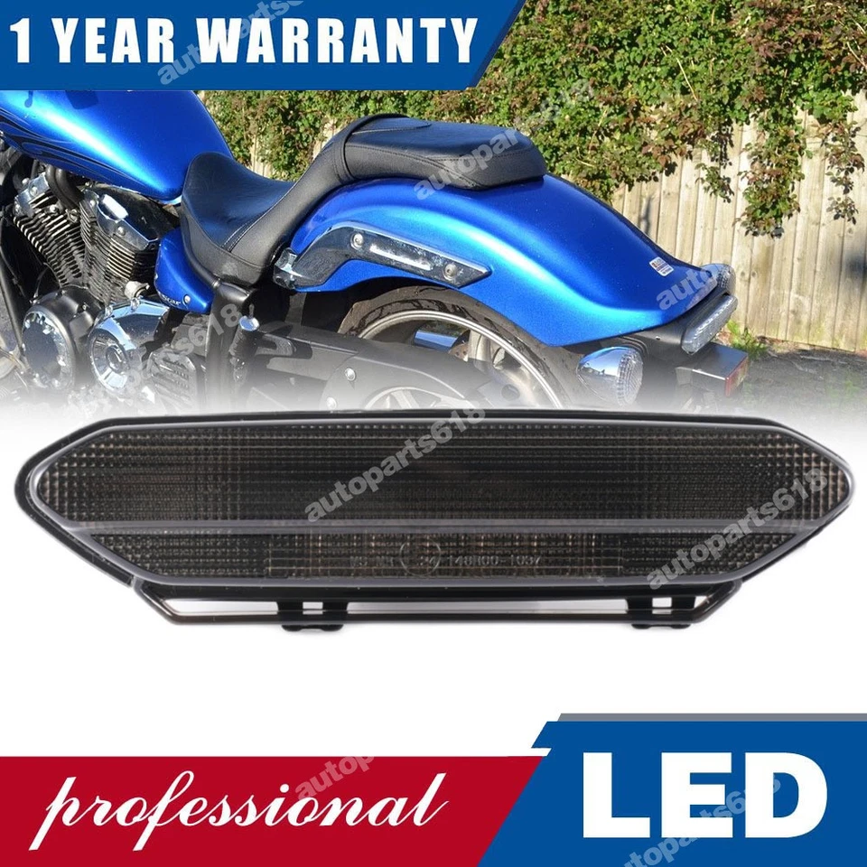 Emark Smoke LED Brake Tail Light Rear Fit for Yamaha Stryker XVS 1300 2011-2017  - Image 1 of 4