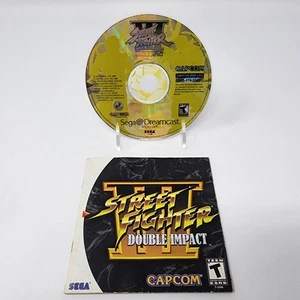 Street Fighter III Double Impact for Sega Dreamcast Disc & Manual ONLY FREE SHIP - Picture 1 of 10