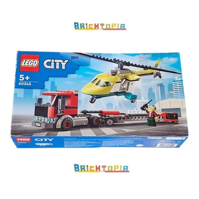 Lego City 60343 Rescue Helicopter Transport - New / Sealed (Retired Set 2022) - Image 1 of 4