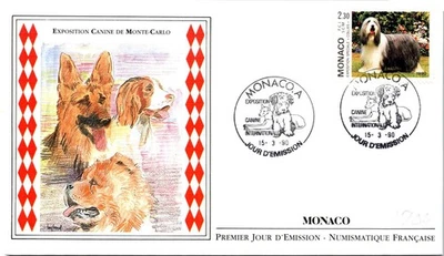 Monaco SC# 1705 FDC 1990 Monte Carlo Dog Show - A02757 - Image 1 of 2