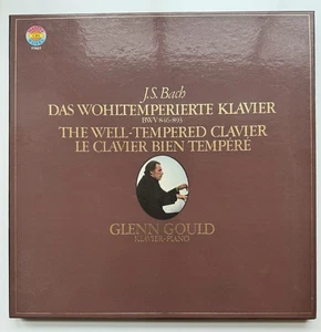 Bach The Well-Tempered Clavier Book I & II GLENN GOULD CBS Masterworks 4LP BOX - Picture 1 of 8