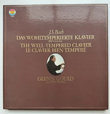 Bach The Well-Tempered Clavier Book I & II GLENN GOULD CBS Masterworks 4LP BOX - Image 1 of 4