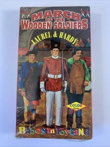 March of the Wooden Soldiers VHS Laurel & Hardy Babes in Toyland New Sealed - Imagen 1 de 3