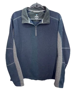 Kuhl Kashmira Revel 1/4 Zip Pullover Herren Large blau grau Fleecepullover Wandern - Bild 1 von 9