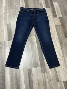 Brooks Brothers Womens Jeans Size 12 Straight Blue dark wash - Picture 1 of 9