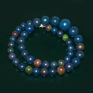 Venta Especial Cuentas de Ópalo Redondas Cuentas de Ópalo Cuentas Azules Collar De Colección EE. UU. 2169 - Imagen 1 de 4