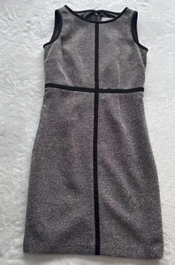 Gray Herringbone Dress - Picture 1 of 9