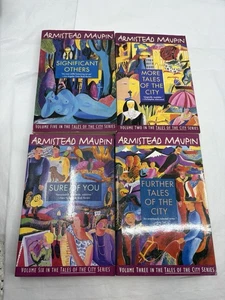 Lot of 4 Armistead Maupin books #2,3,5 & 6 - Imagen 1 de 5